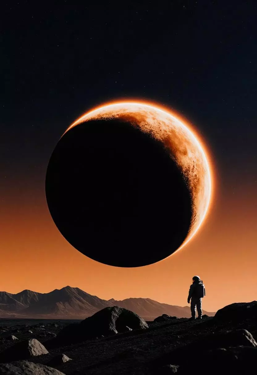 An astronaut artwork illustrating how to use Delphin image prompts